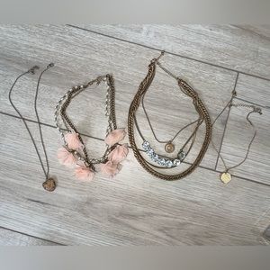 4 necklaces